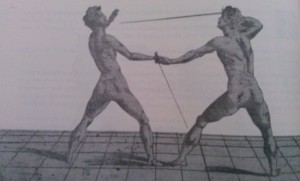 Disarming when the hand is in quarta from the outside